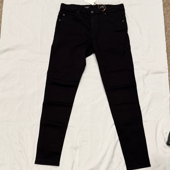 NWT AG Adriano Goldschmied The Farrah Skinny Jeans—Black 31R - Picture 13 of 14